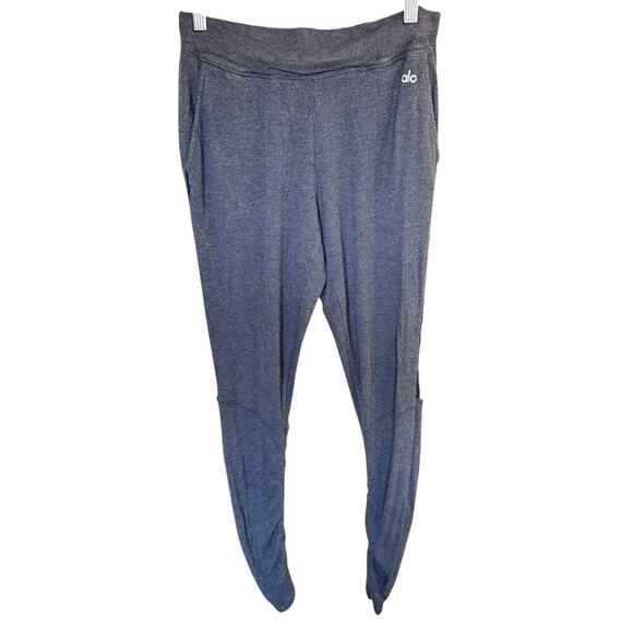 ALO Capri Leggings Womens S Black Mesh Sheer Athletic Performance Dance Yoga Gym - Picture 1 of 7